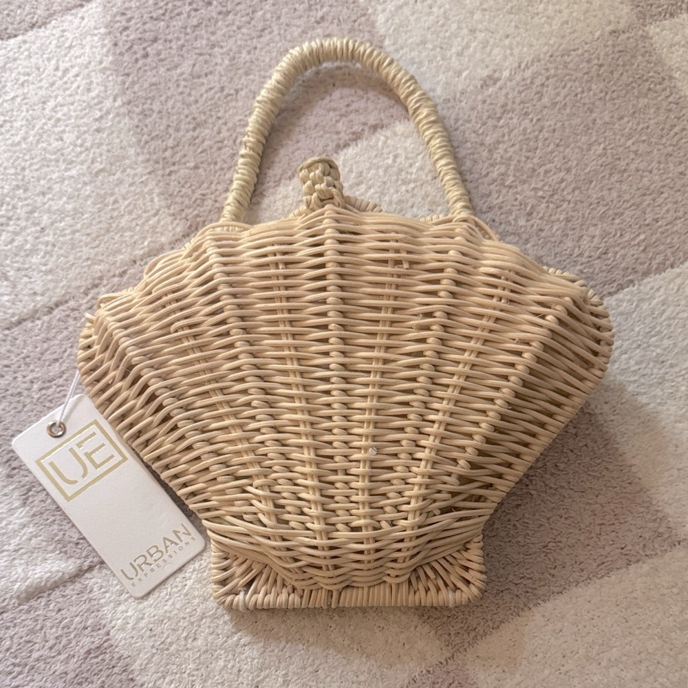 Urban Expressions Natural Woven Mini Bag